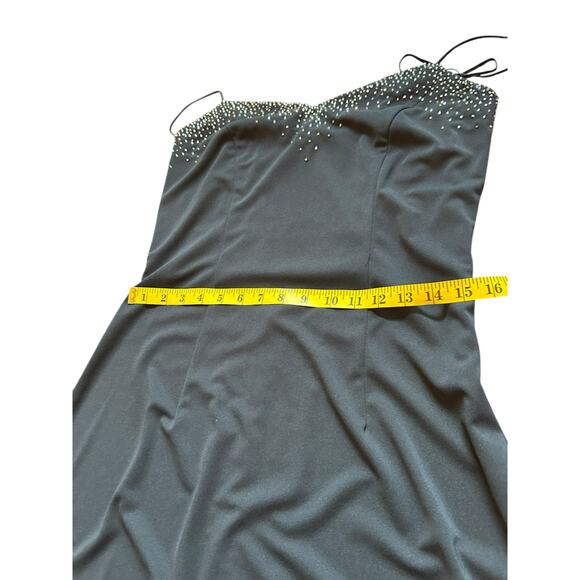 Dave and Johnny Black Sparkle Gown - Size 13/14 - Picture 7 of 16